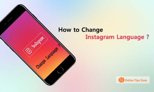 how to change instagram language