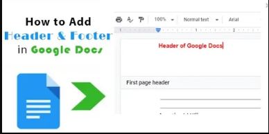 How to add Header and Footer in Google docs
