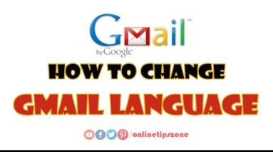 how to change the language of gmail account