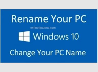 How to Change System name on Windows 10, 8