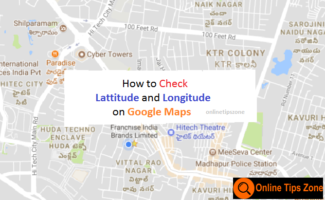 get latitude and longitude on google maps