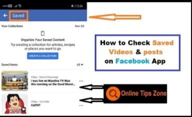 How to check Saved posts on Facebook