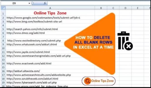 How to Delete Empty Rows in Excel