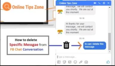 How to delete Message in Facebook Conversation