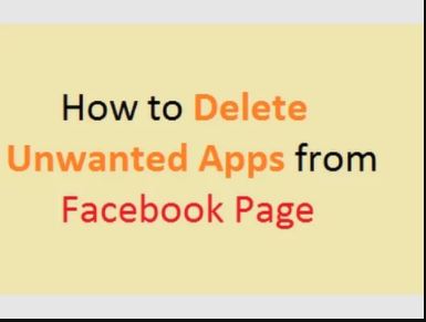 How to Delete Unwanted Apps from Facebook Page