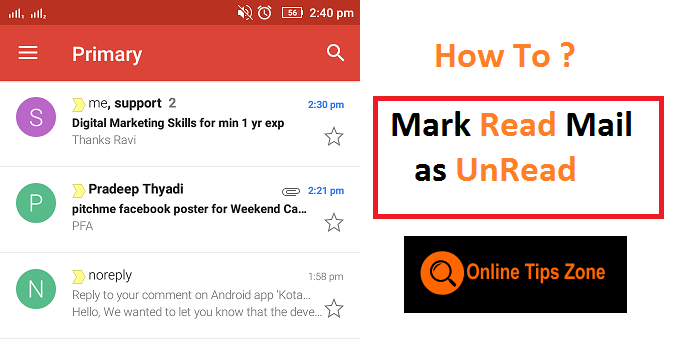 How To Mark All Emails As Read On Gmail App