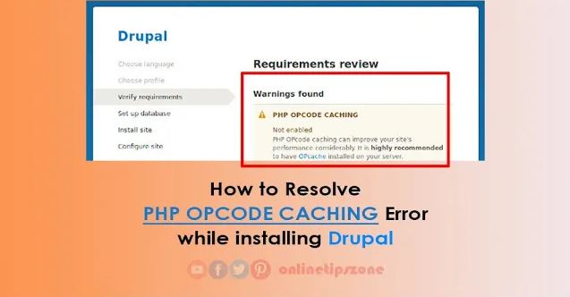 How to fix Php Opcode Error in Drupal
