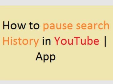 How to pause search History in YouTube | App