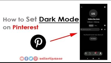 How to enable Dark mode on Pinterest