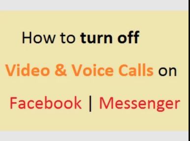 How to turn off Video and Voice Calls on Facebook | FB App